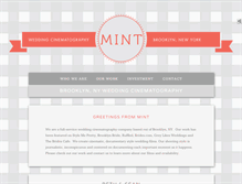 Tablet Screenshot of mintweddingcinematography.com